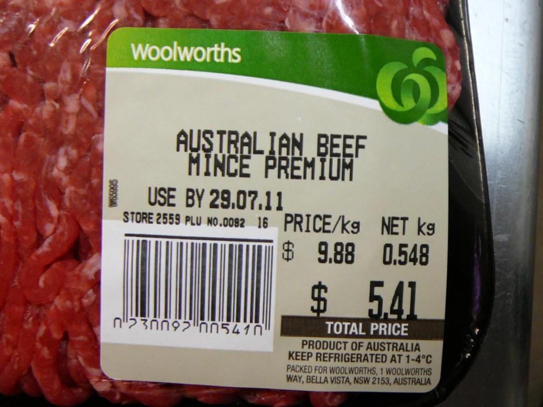 Woolworths Ltd—Woolworths Australian Beef Mince Premium Product Safety Australia